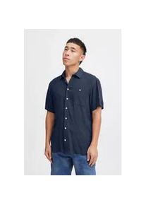 Kurzarmhemd Blend "BHShirt", Herren, Gr. L, US-Gr&ouml;&szlig;en, marineblaus, 100% Viskose, unifarben, regular fit normal, ohne Ausschnitt, abgesteppt, Hemden, L&auml;ssiges Kurzarmhemd mit Brusttasche