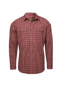 Langarmshirt HERO by John Medoox "HARRY Kent Hemd Langarm", Herren, Gr. XXL, rot check, Flanell, 60% Baumwolle, 40% Polyester, regular fit, Shirts Langarmshirt, Regular Fit Casual Funktionsmaterial f&uuml;r Herren