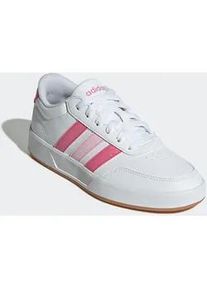 Sneaker Adidas SPORTSWEAR "BREAKNET 3.0 F&Uuml;R KIDS", Damen, Gr. 36, cloud wei&szlig;, pink fusion, clear pink, Synthetik, Schuhe Sneaker, f&uuml;r Kinder & Jugendliche