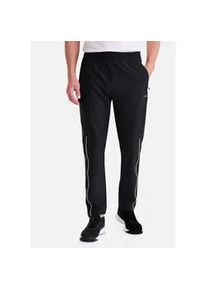 Sporthose Stooker Men "LUKE Sport Pants", Herren, Gr. L, schwarz, Stoff, 95% Polyester, 5% Elasthan, gerade, unten schmal lang, Hosen Sporthose, Tapered Fit Casual Funktionsstoff f&uuml;r Herren