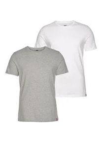 Levi's T-Shirt LEVI'S, Herren, Gr. S, 2 pack slim crew whi, Obermaterial: 100% Baumwolle, Rundhals, Shirts T-Shirt