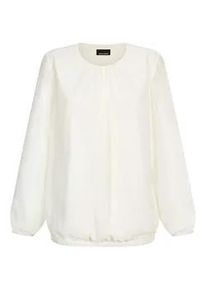 Klassische Bluse GOLDNER "Elegante Bluse aus Chiffon", Damen, Gr. 48, wei&szlig; (cremewei&szlig;), Obermaterial: 67% Polyester PES. 30% Viskose CV. 3% Elasthan EL., Blusen