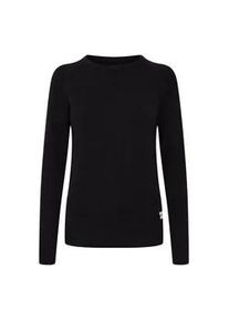 Strickfleece-Pullover oxmo "Strickpullover OXMaria", Damen, Gr. S, schwarz, Obermaterial: 50% Viskose CV. 27% Polyester PES. 23% Nylon NY., Pullover