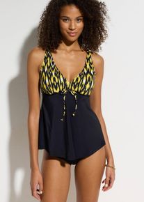bonprix Tankini mit breiten Tr&auml;gern (2-tlg.Set), schwarz, Gr.46, Tankini mit verstellbaren Tr&auml;gern