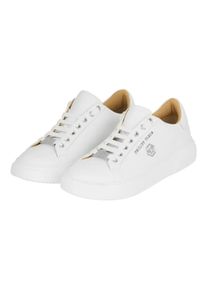 Philipp Plein Low-Top Sneaker - Lo-Top Turnschuhe Hexagon - Gr. 41 (EU) - in Wei&szlig; - f&uuml;r Damen