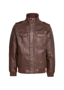!Solid Lederjacke SOLID "Lederjacke SDCamash", Herren, Gr. XL, braun, Obermaterial: 100% Schafsleder sheepskin., Jacken