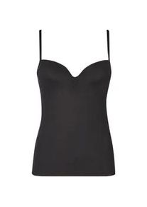 BH-Hemd Nina von C. "BH Hemd mit gemoldeter B&uuml;ste Secret", Damen, Gr. 75, Cup A, schwarz, Stoff, Obermaterial: 95% Polyamid PA. 5% Elasthan EL., BHs BH-Hemd