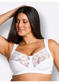 sheego Gro&szlig;e Gr&ouml;&szlig;en BH ohne B&uuml;gel, wei&szlig;, Gr&ouml;&szlig;e 95C - Damen