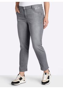 Ascari sheego Gro&szlig;e Gr&ouml;&szlig;en 5-Pocket-Jeans mit Push-up-Effekt, grey denim, Gr&ouml;&szlig;e 48 - Damen