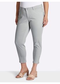 Ascari sheego Gro&szlig;e Gr&ouml;&szlig;en Stretch-Jeans mit Bauch-weg-Effekt, grau, Gr&ouml;&szlig;e 23 - Damen