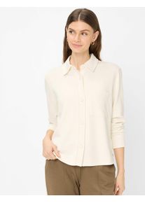 Brax Damen Sweatjacke Style BETTE L soft ecru, cremewei&szlig;, Gr. 34
