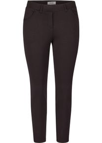 Jerseyhose KjBRAND "Jenny", Damen, Gr. 25, K-Gr, schwarz, Web, Obermaterial: 50% Polyester, 45% Viskose, 5% Elasthan, figurbetont kn&ouml;chellang, Hosen Jerseyhose