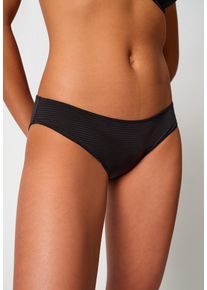 Rioslip Skiny "Timelessentials", Damen, Gr. 38, anthraschwarz stripes, Microfaser, Obermaterial: 80% Polyamid, 20% Elasthan, gestreift, normal, Unterhosen Rioslip, bequem, sch&ouml;n, feminin, elastisch, schmaler Gummi, h&uuml;ftig geschnitten