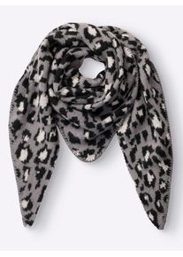 Modetuch Heine, Damen, grau, Viskose, gemustert, Modet&uuml;cher Modetuch