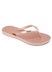 Sandale Roxy "Viva", M&auml;dchen, Gr. 3(33), rose gold, Obermaterial: 98% Synthetikmaterial, 2% Metall / Futter: 100% Synthetikmaterial / Au&szlig;ensohle: 100% Moosgummi, Schuhe Sandale