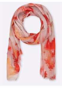 Modeschal Heine, Damen, bunt, Polyester, gemustert, Modet&uuml;cher Modeschal
