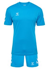 Sportanzug Hummel "HMLLOGO SET", Herren, Gr. XXXL (58), diva blau, Obermaterial: 100% Polyester, Sportanz&uuml;ge Sportanzug, f&uuml;r Fitnessaktivit&auml;ten, aus atmungsaktivem Polyester