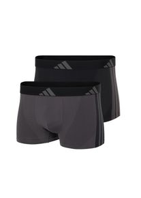 Trunk adidas Sportswear "Active Micro Stretch Seamless", Herren, Gr. XL, 900, grau, schwarz, Single Jersey, Obermaterial: 62% Polyamid, 28% Polyester, 10% Elasthan, k&ouml;rpernah, Unterhosen Trunk, ohne Eingriff, elastisch, Logo-Bund, nahtlos, weich