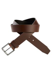 Lederg&uuml;rtel BOSS "Joris Sz35", Herren, Gr. 80, schwarz braun 203, Leder, unifarben, G&uuml;rtel Lederg&uuml;rtel