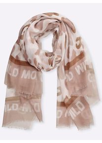 Modetuch Heine, Damen, sand, Viskose, gemustert, Modet&uuml;cher Modetuch