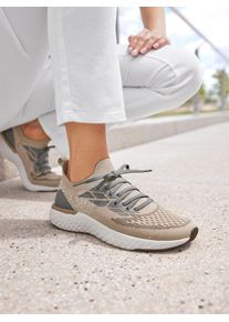 Sneaker Heine, Damen, Gr. 40, taupe, grau, Textil, Schuhe Sneaker