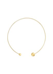 Halsreif Calvin Klein "SCULPTURAL BUBBLES", gold (gelbgoldfarben), Halsketten, Damen, Edelstahl, B: 2mm, Halsreif, B:2mm