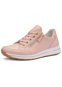 Keilsneaker Ara "OSAKA", Damen, Gr. 4 (37), aprikot, Glattleder, unifarben, Schuhe Keilsneaker, Freizeitschuh, Halbschuh, Schn&uuml;rer in Komfortweite H (=sehr weit)