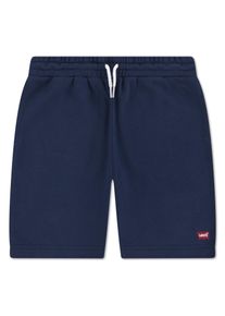 Sweatshorts LEVI'S KIDS "LVB MINI BATWING SHORTS", Jungen, Gr. 14 (164), N-Gr, marineblaus, Sweatware, Obermaterial: 60% Baumwolle, 40% Polyester, unifarben, normal kurz, Hosen Sweatshorts, for Boys