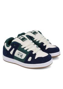Sneaker DC Shoes "Stag", Jungen, Gr. 6(37), navy, wei&szlig;, gr&uuml;n, Obermaterial:45, 04% Synthetik + 34, 06% Leder + 20, 90% Microfaser;, Schuhe Sneaker
