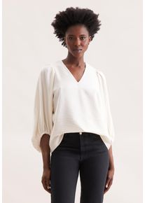 Tunika Seidensticker, Damen, Gr. 38, off, wei&szlig;, 86% Viskose, 14% Polyamid, unifarben, Tuniken Tunika