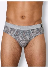 w&auml;schepur Slip W&Auml;SCHEPUR, Herren, Gr. 7, 3 Stk., grau, meliert, sortiert, 60% Baumwolle, 40% Polyester, Unterhosen Slip