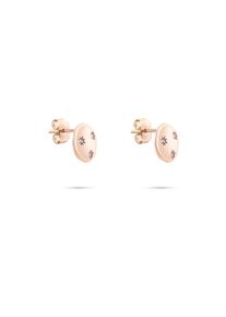 Paar Ohrstecker Tamaris "Schmuck Geschenk Ohrstecker mit funkelnden Steinchen Little Twinkle", ros&eacute;goldfarben, kristallwei&szlig;, kristallwei&szlig;, Ohrringe, Damen, 10,5mm, Edelstahl, Paar Ohrstecker, mit Zirkonia (synth.)