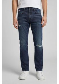 Slim-fit-Jeans Calvin Klein Jeans "SLIM JEANS", Herren, Gr. 38, L&auml;nge 34, deep dusk, Denim/Jeans, Obermaterial: 98% Baumwolle, 2% Elasthan, unifarben, slim fit lang, Jeans Slim-fit-Jeans, Slim fit