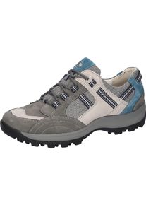 Waldl&auml;ufer Schn&uuml;rschuh WALDL&Auml;UFER "HOLLY", Damen, Gr. 5,5 (38,5), grau kombiniert, Nubukleder, Textil, Veloursleder, kontrastfarbene Details, Schuhe Schn&uuml;rschuh, Bequemschuh, Halbschuh, Outdoorschuh in Trekking-Optik, H-Weite