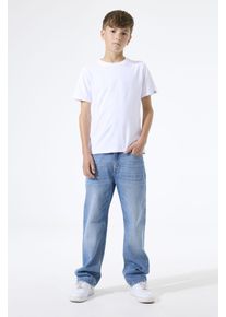 Straight-Jeans Garcia "Ilyano", Jungen, Gr. 164, N-Gr, medium used 6612, Denim/Jeans, Obermaterial: 100% Baumwolle, straight fit lang, Jeans Straight-Jeans, Etwas niedrigere Leibh&ouml;he