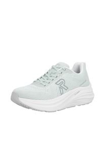 Plateausneaker RIEKER SPORT, Damen, Gr. 45, mint, Textil, unifarben, Schuhe Plateausneaker, Freizeitschuh, Halbschuh, Schn&uuml;rer mit leichter Laufsohle