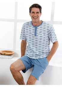 w&auml;schepur Shorty W&Auml;SCHEPUR, Herren, Gr. 44/46, mittelblau, champagner, 100% Baumwolle, Homewear-Sets Shorty