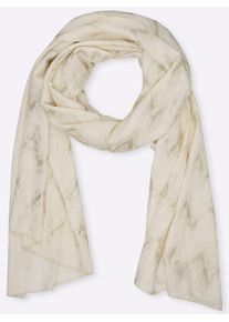 Modeschal Heine, Damen, champagner, Polyester, gemustert, Modet&uuml;cher Modeschal