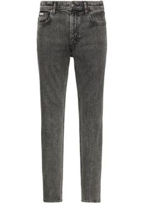 Slim-fit-Jeans Calvin Klein Jeans "SLIM TAPER", Damen, Gr. 31, L&auml;nge 32, oyster grau, Denim/Jeans, Obermaterial: 98% Baumwolle, 2% Elasthan, gerade, unten schmal lang, Jeans Slim-fit-Jeans, mit Markenlabel