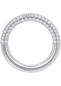 Kettenanh&auml;nger Amor "Kreis", silber (silberfarben, kristallwei&szlig;, kristallwei&szlig;), Schmuckanh&auml;nger, Damen, Silber 925 (Sterlingsilber), 1,5 g, Kettenanh&auml;nger, mit Zirkonia (synth.)