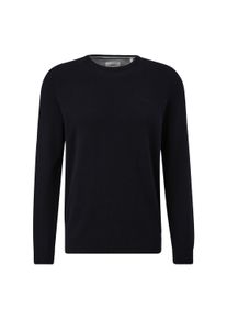 Sweater s.Oliver "Strickpullover Basic Strickpullover 1er Pack", Herren, Gr. M, schwarz, Obermaterial: 100% Baumwolle CO., Sweatshirts Sweater