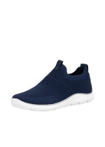 Slip-On Sneaker Remonte, Damen, Gr. 38, nachtblau, Nubuklederimitat, Textil, Schuhe Slip-On Sneaker, Schlupfschuh, Slipper, Barfu&szlig;schuh mit herausnehmbarer Einlage