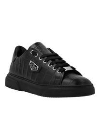 Philipp Plein Low-Top Sneaker - Sneaker Iconic Plein Crocco Print - Gr. 35 (EU) - in Schwarz - f&uuml;r Damen