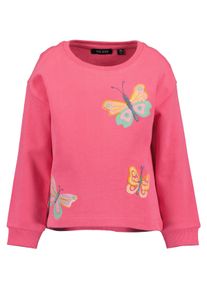 Sweater Blue Seven "Blue Seven M&auml;dchen Sweatshirt langarm", M&auml;dchen, Gr. 128, 4210, pink, 100% Baumwolle, normal normal, Rundhals, gerader Abschluss, Sweatshirts Sweater
