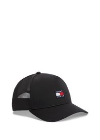Trucker Cap Tommy Jeans "TJM HERITAGE TRUCKER", Damen, schwarz, Web, Baumwolle, unifarben, Caps Trucker Cap, Regular fit mit festem Schirm