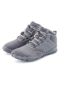 Stiefelette Vivance "Freizeitschuh, Halbschuh, Sneaker", Damen, Gr. 37, grau, Obermaterial: 100% Textilmaterial. Decksohle: 100% Textilmaterial. Futter: 100% Textilmaterial. Laufsohle: 100% Synthetik, unifarben, Basic, Schuhe Stiefelette, zum Reinschl&uuml;pfen mit elastischen Schn&uuml;rb&auml;ndern und Warmfutter VEGAN