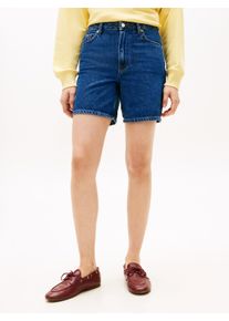 Shorts Tommy Hilfiger "DNM EMI STRAIGHT SHORT RW", Damen, Gr. 29, N-Gr, emi, Web, Obermaterial: 100% Baumwolle, unifarben, straight fit kurz, Hosen Shorts