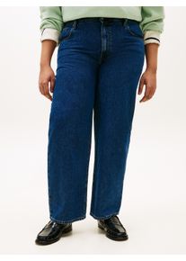 Regular-fit-Jeans Tommy Hilfiger Curve "CRV DNM EMI BARREL RW", Damen, Gr. 54, N-Gr, emi, Denim/Jeans, Obermaterial: 100% Baumwolle, unifarben, regular fit normal, Jeans Regular-fit-Jeans, in gro&szlig;en Gr&ouml;&szlig;en