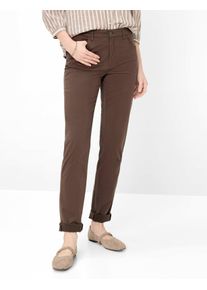Brax Damen Five-Pocket-Hose Style MARY DARK EBONY, dunkelbraun, Gr. 38