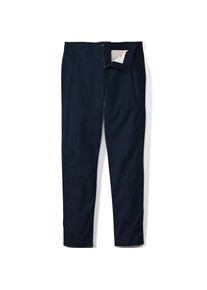 LANDS' END Slim Fit Chinohose TRAVEL, Herren,  Blau, by Lands' End